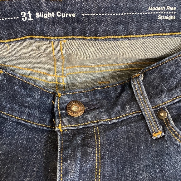 Levi's Jeans |Mid Rise Straight Jeans Slight Curve Women's Blue Denim size 31x32 - Picture 9 of 10